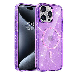 Чохол (накладка) Apple iPhone 14 Pro, Epik Eclipse Sparkle, MagSafe, Фіолетовий