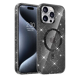 Чохол (накладка) Apple iPhone 14 Pro Max, Epik Eclipse Sparkle, MagSafe, Чорний