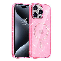 Чехол (накладка) Apple iPhone 14 Pro Max, Epik Eclipse Sparkle, MagSafe, Розовый