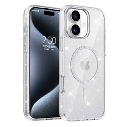 Чохол (накладка) Apple iPhone 16, Epik Eclipse Sparkle, MagSafe, Прозорий
