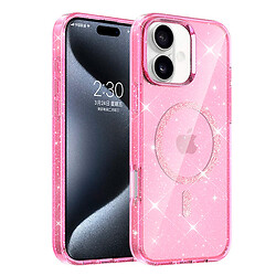 Чехол (накладка) Apple iPhone 16, Epik Eclipse Sparkle, MagSafe, Розовый