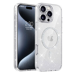 Чехол (накладка) Apple iPhone 16 Pro, Epik Eclipse Sparkle, MagSafe, Прозрачный