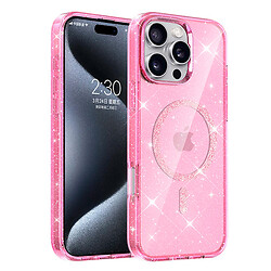 Чехол (накладка) Apple iPhone 16 Pro Max, Epik Eclipse Sparkle, MagSafe, Розовый