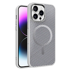 Чохол (накладка) Apple iPhone 15 Pro, Epik Carbon Mirage, MagSafe, Сірий
