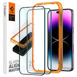 Захисне скло Apple iPhone 14 Pro Max, Spigen, Чорний