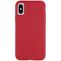 Чехол (накладка) Apple iPhone X / iPhone XS, Case-Mate Barely There Leather, Красный