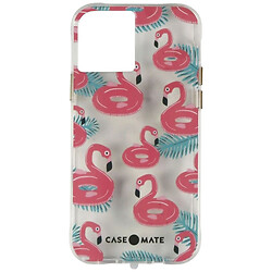 Чехол (накладка) Apple iPhone 12 / iPhone 12 Pro, Case-Mate Tough Prints, Float On Flamingos, Рисунок