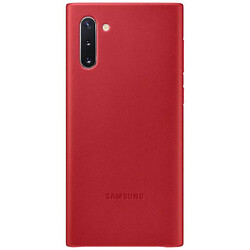 Чехол (накладка) Samsung N970 Galaxy Note 10, Samsung Leather Cover, Красный