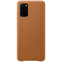 Чехол (накладка) Samsung G985 Galaxy S20 Plus, Samsung Leather Cover, Коричневый