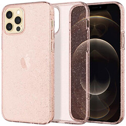 Чехол (накладка) Apple iPhone 12 / iPhone 12 Pro, Spigen Liquid Crystal Glitter, Rose Quartz, Розовый