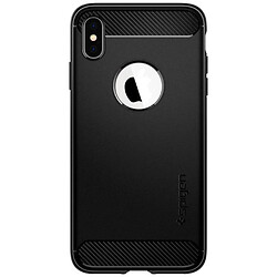 Чохол (накладка) Apple iPhone XS Max, Spigen Rugged Armor, Matte Black, Чорний