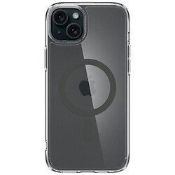 Чохол (накладка) Apple iPhone 15, Spigen Ultra Hybrid MagFit, MagSafe, Сірий