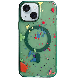 Чохол (накладка) Apple iPhone 13, Epik Flush, Dark Green, MagSafe, Зелений