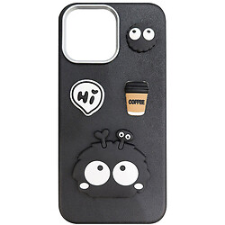 Чохол (накладка) Apple iPhone 13 Pro, Epik Leather Toys, Monster, Чорний