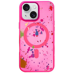 Чохол (накладка) Apple iPhone 14, Epik Flush, Barbie Pink, MagSafe, Рожевий