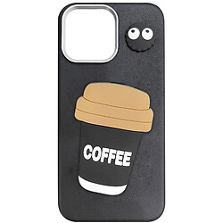 Чохол (накладка) Apple iPhone 15, Epik Leather Toys, Coffee, Чорний