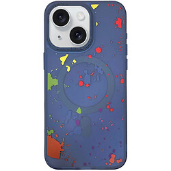 Чохол (накладка) Apple iPhone 15, Epik Flush, Dark Blue, MagSafe, Синій