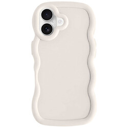 Чехол (накладка) Apple iPhone 16, Epik Ripple, Antique White, Белый