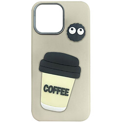 Чехол (накладка) Apple iPhone 16 Pro, Epik Leather Toys, Coffee, Бежевый