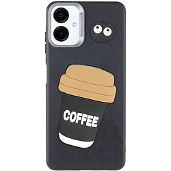 Чохол (накладка) Samsung A065 Galaxy A06, Epik Leather Toys, Coffee, Чорний