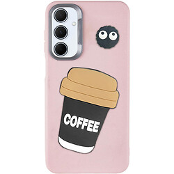 Чехол (накладка) Samsung A165 Galaxy A16 / A166 Galaxy A16 5G, Epik Leather Toys, Coffee, Розовый