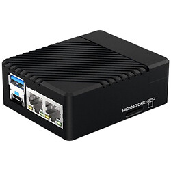Базова плата Mini Dual Gigabit Ethernet для Raspberry Pi CM5 з корпусом та блоком живлення