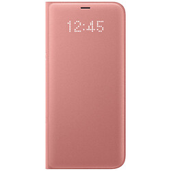 Чохол (книга) Samsung G955 Galaxy S8 Plus, Samsung LED View Cover, Рожевий