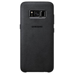 Чехол (накладка) Samsung G955 Galaxy S8 Plus, Samsung Alcantara Cover, Dark Gray, Серый