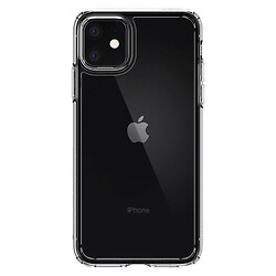 Чохол (накладка) Apple iPhone 11, Spigen Crystal Hybrid, Crystal Clear, Прозорий