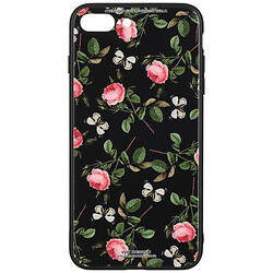 Чохол (накладка) Apple iPhone 7 Plus / iPhone 8 Plus, WK WPC-061, Flowers RD/BK, Малюнок