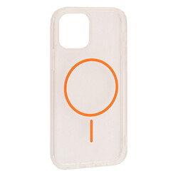 Чохол (накладка) Apple iPhone 12 Pro Max, Помаранчевий, Air Beats Transparent, MagSafe
