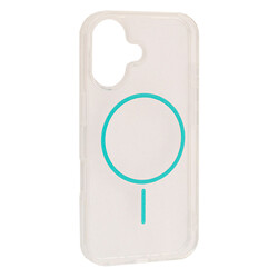 Чохол (накладка) Apple iPhone 16, Air Beats Transparent, MagSafe, Glacier Blue, Синій