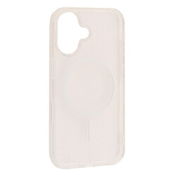 Чехол (накладка) Apple iPhone 16, Air Beats Transparent, MagSafe, Белый