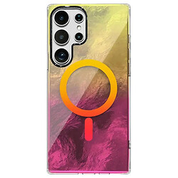 Чехол (накладка) Samsung S928 Galaxy S24 Ultra, Shiny Mountain, MagSafe, Yellow-Pink, Желтый