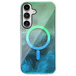 Чехол (накладка) Samsung S926 Galaxy S24 Plus, Shiny Mountain, MagSafe, Green-Blue, Зеленый