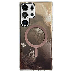 Чехол (накладка) Samsung Galaxy S25 Ultra, Shiny Mountain, MagSafe, Шоколадный