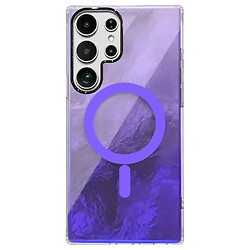 Чехол (накладка) Samsung Galaxy S25 Ultra, Shiny Mountain, MagSafe, Фиолетовый