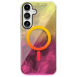 Чехол (накладка) Samsung Galaxy S25, Shiny Mountain, MagSafe, Yellow-Pink, Желтый