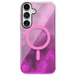 Чохол (накладка) Samsung Galaxy S25 Plus, Shiny Mountain, MagSafe, Рожевий
