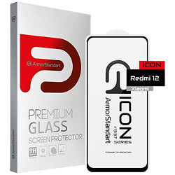 Захисне скло Xiaomi Redmi 12 / Redmi 12 5G, Armorstandart Icon, Чорний