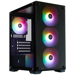 Корпус 1stPlayer X2-M-BK-4F7, Чорний