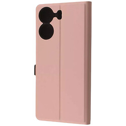 Чехол (книжка) Xiaomi Poco C65 / Redmi 13C, Wave Flap Case, Pink Sand, Розовый