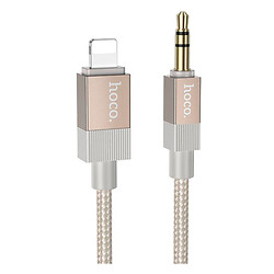 AUX кабель Hoco UPA32A Apple iPhone SE 2022 / iPhone 14 Pro Max / iPhone 14 Plus / iPhone 14 Pro / iPhone 14 / iPhone 13 Pro / iPhone 13 Mini / iPhone 13 / iPhone 13 Pro Max / iPhone 12 Mini / iPhone 12 Pro Max / iPhone 12 Pro, Lightning, 1.0 м., Золотой