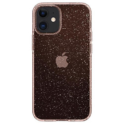 Чохол (накладка) Apple iPhone 12 Mini, Spigen Liquid Crystal Glitter, Rose Quartz, Рожевий