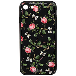 Чохол (накладка) Apple iPhone 7 / iPhone 8 / iPhone SE 2020, WK WPC-061, Flowers RD/BK, Малюнок