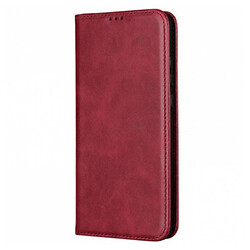 Чохол (книжка) Motorola Moto G05 / XT2523 Moto E15, Leather Case Fold, Dark Red, Червоний