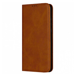 Чехол (книжка) Xiaomi Redmi Note 14, Leather Case Fold, Коричневый