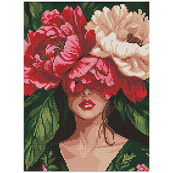 Алмазная мозаика "Загадочные пионы", 30х40 см, Ідейка
