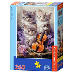 Пазл "Музыкальные котята", 260 эл., Castorland