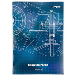 Бумага для чертежа А3, 10 листов, 200г/м2, Kite